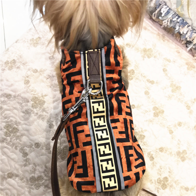 F Dog Harness & Leash Set