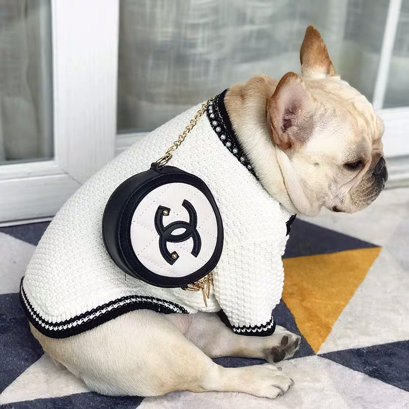 Chanel Tweed Dog Carrier 