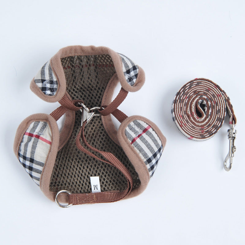 Dog leash M/L - Burberry - Leather - Briar Brown