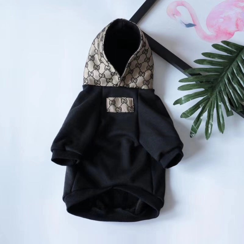 Pucci Dog Hoodie BLACK