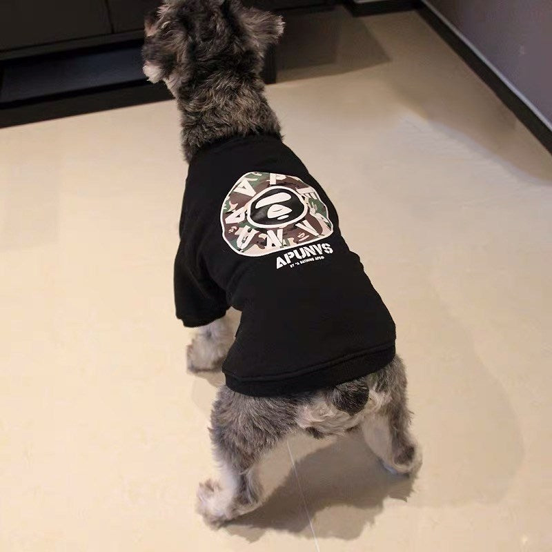 Barking-Pup Dog Sweatshirt Black