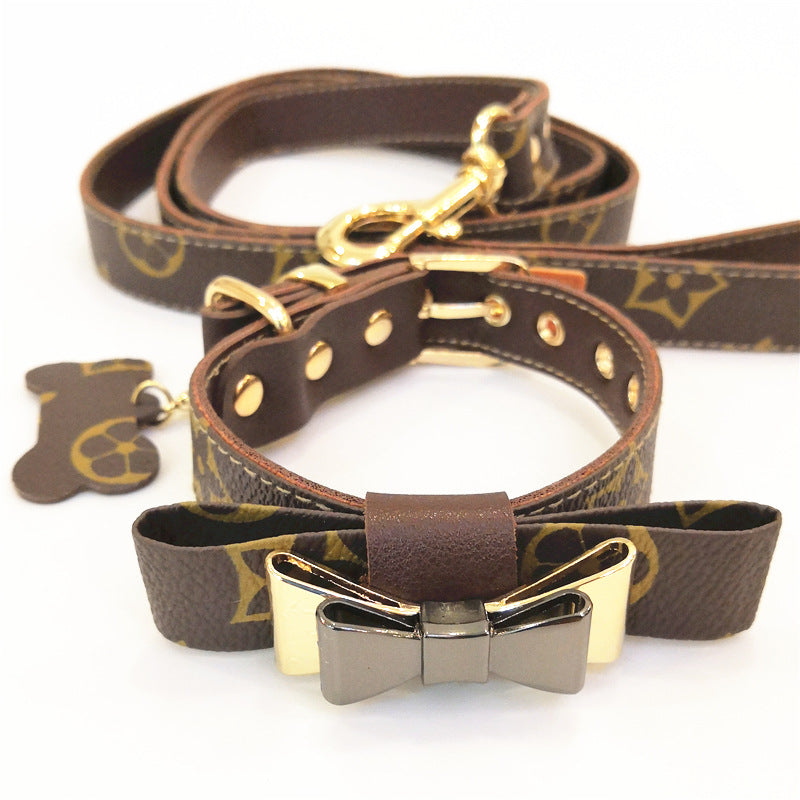 LV Dog Collar Set Vip