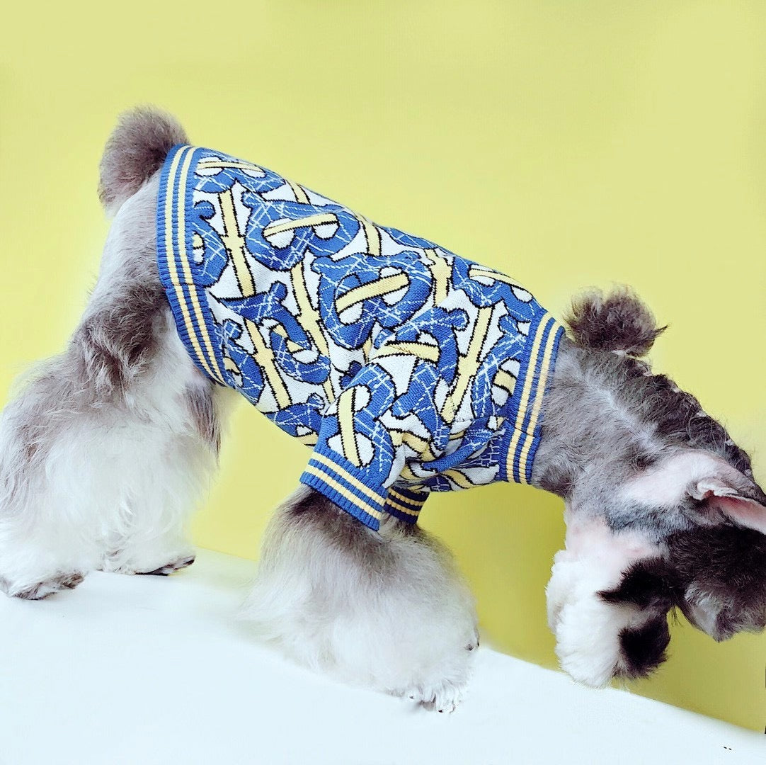 Barkberry Dog Sweater Monogram