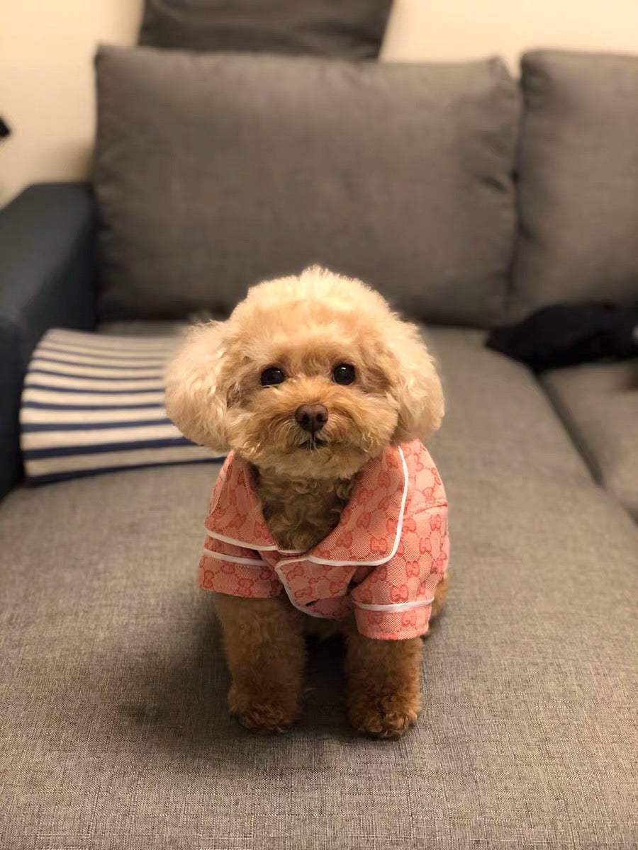 Pucci Dog Denim Pajamas