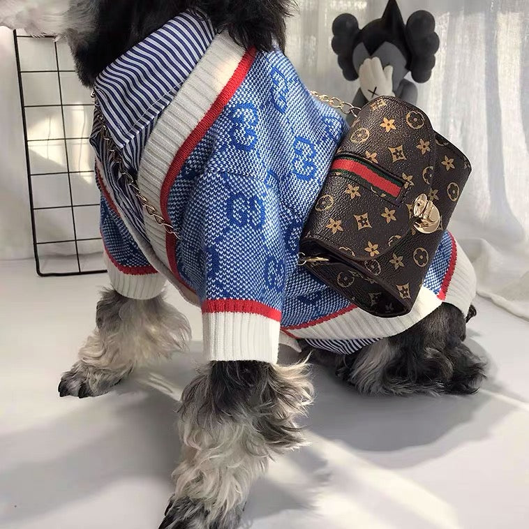 Pucci Dog Blue Sweater