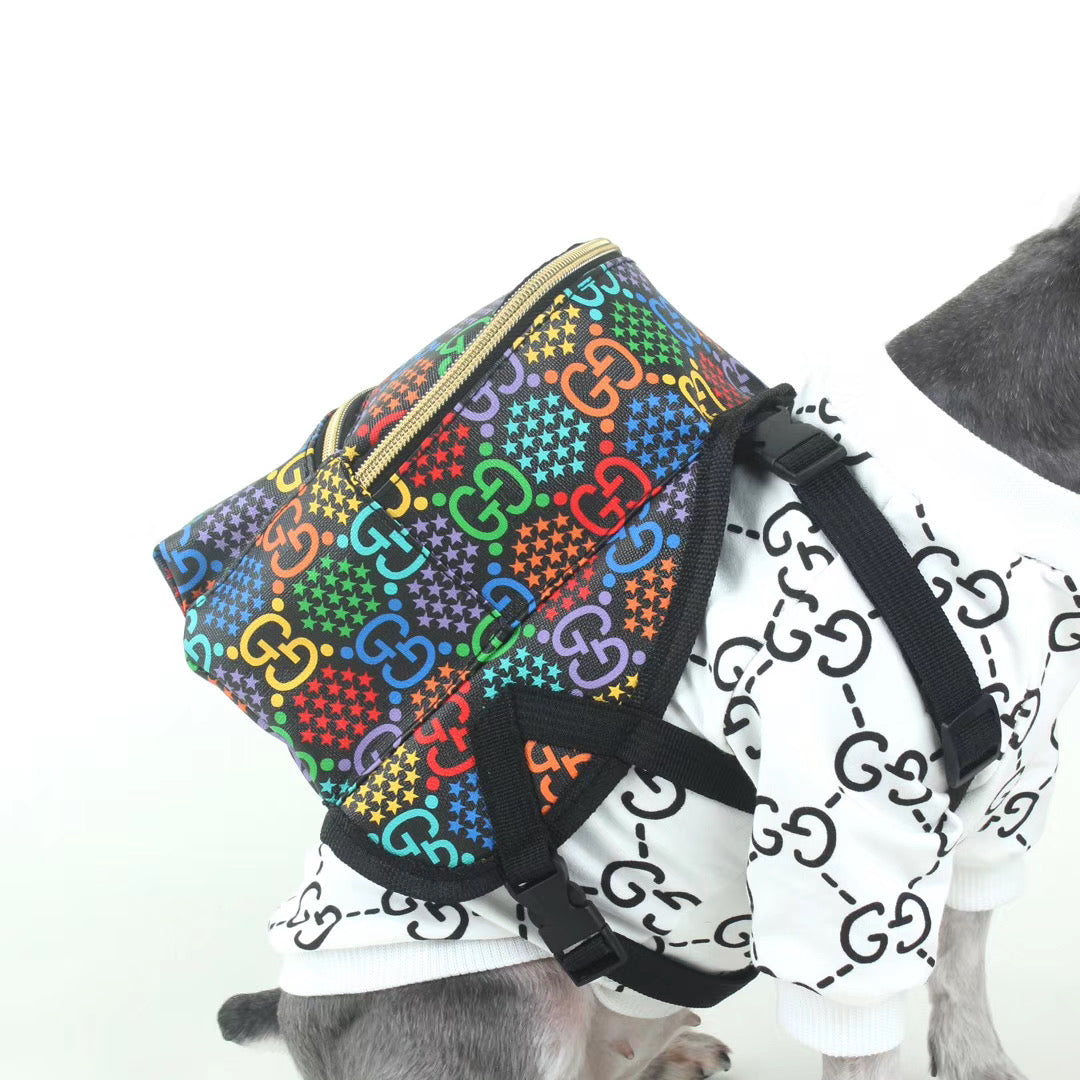Pucci Dog Leather Backpack Color