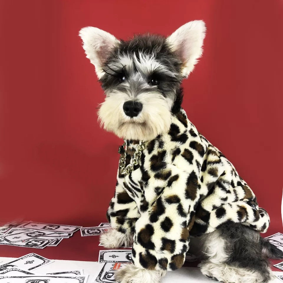 Trendiano Leopard Dog Coat