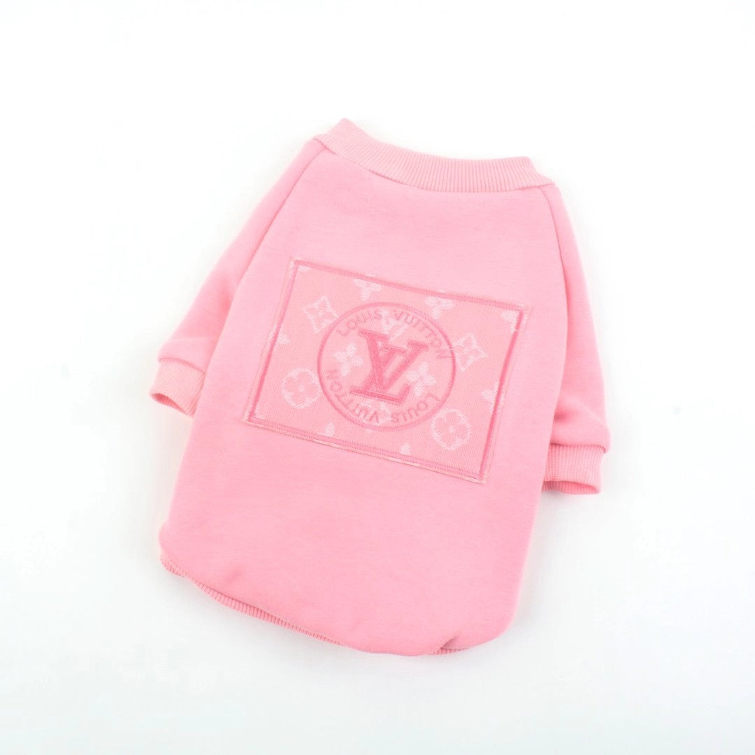 LV Dog Sweatshirt PINK