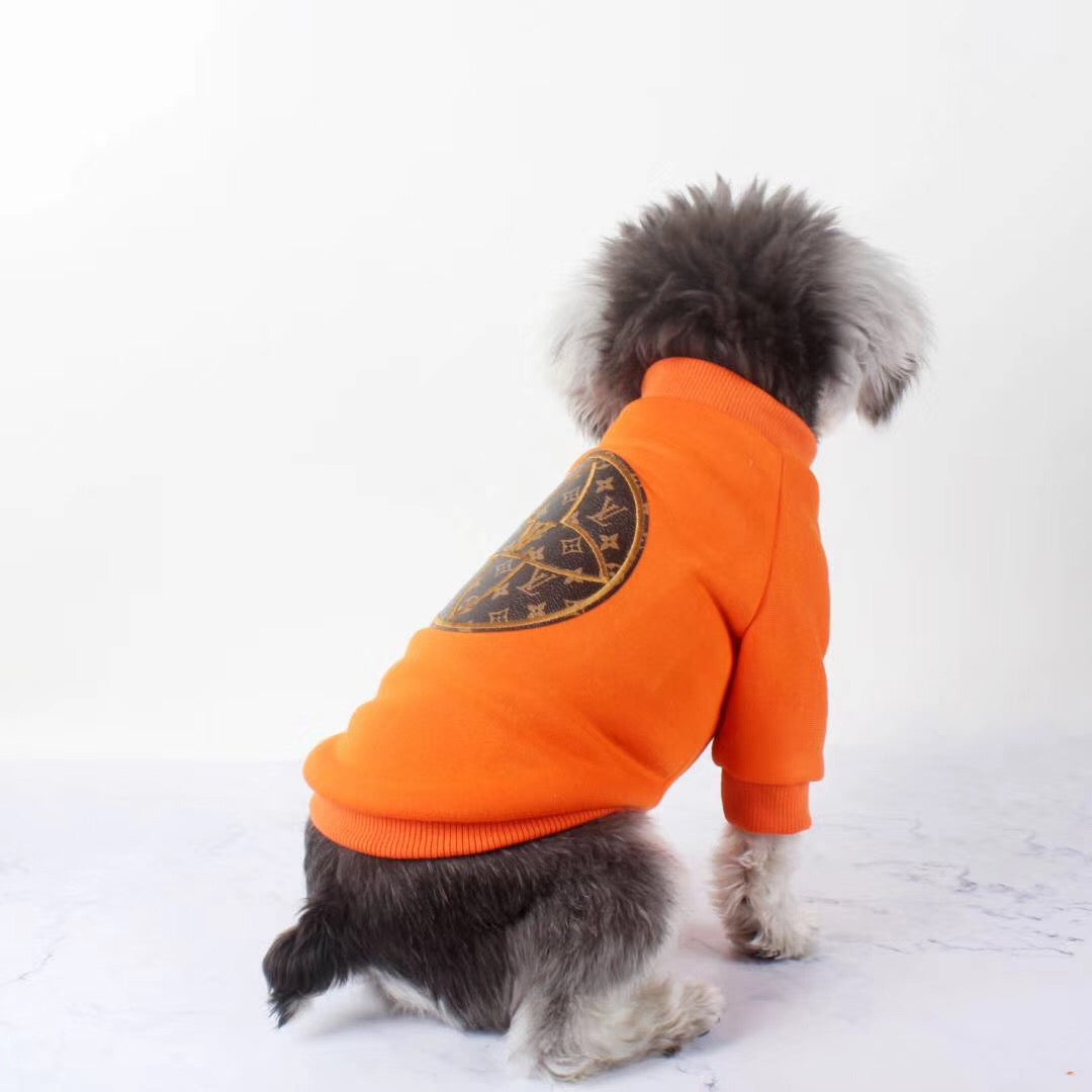 LV Dog Hoodie Circle