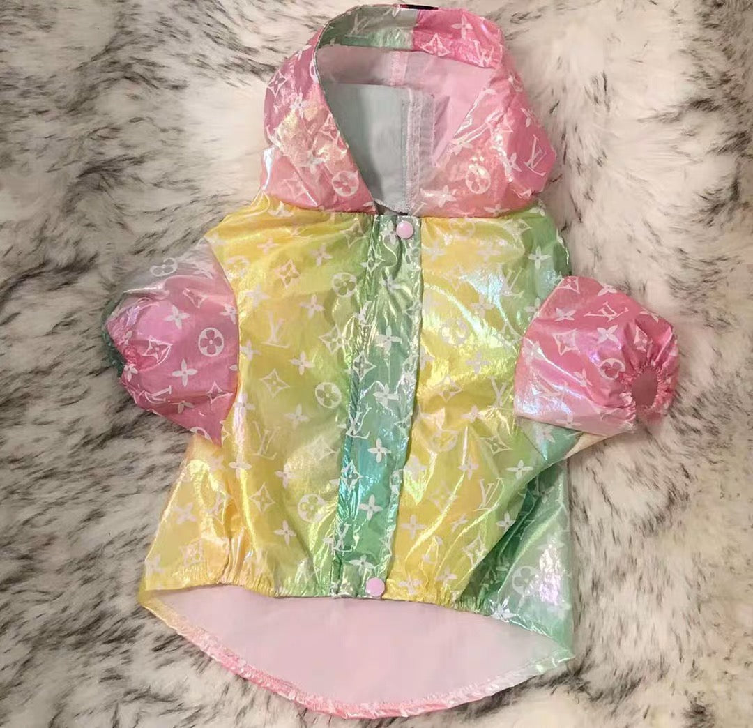 LV Dog Raincoat