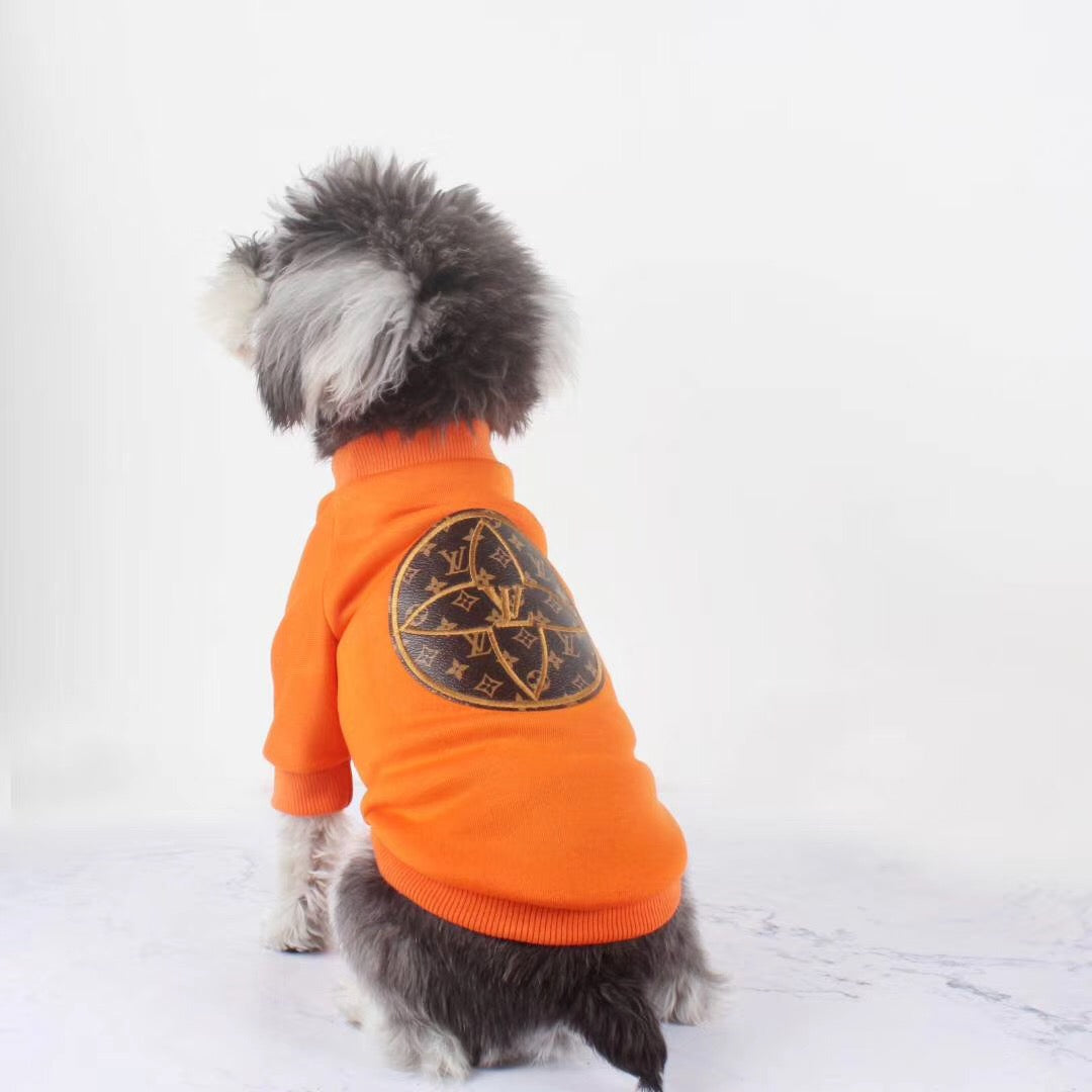 LV Dog Hoodie Circle