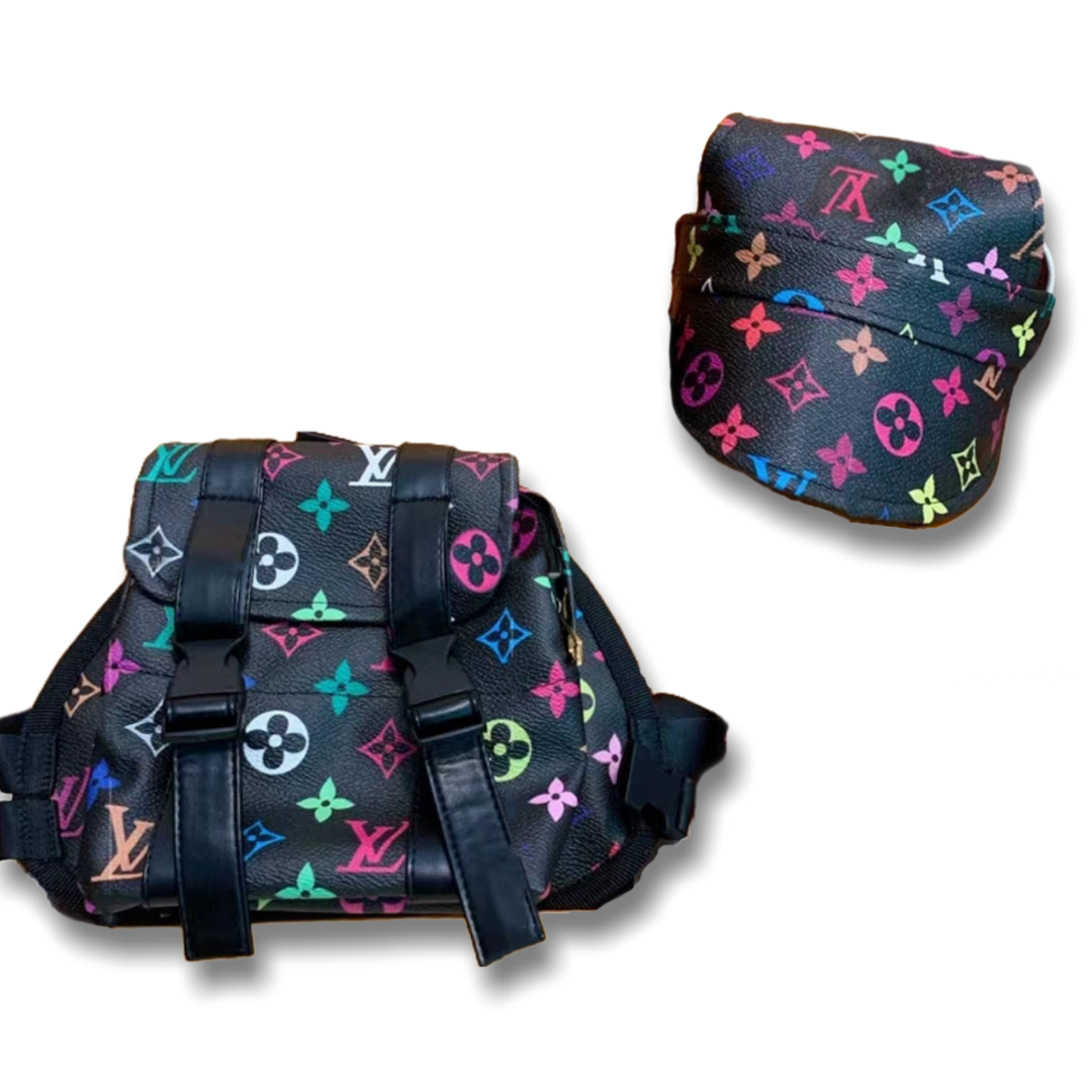 LV Dog Backpack & Hat Set – Purrfect Puppy