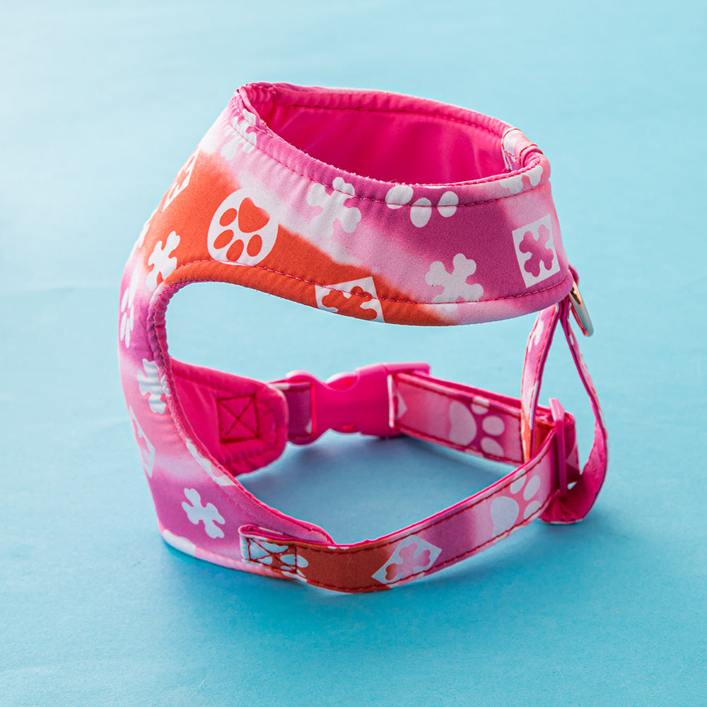 LV Dog Harness Pink