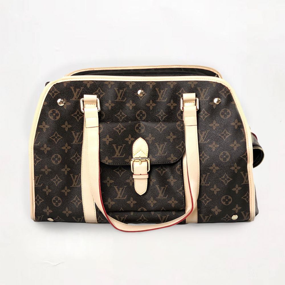 LV Dog Leather Carrier