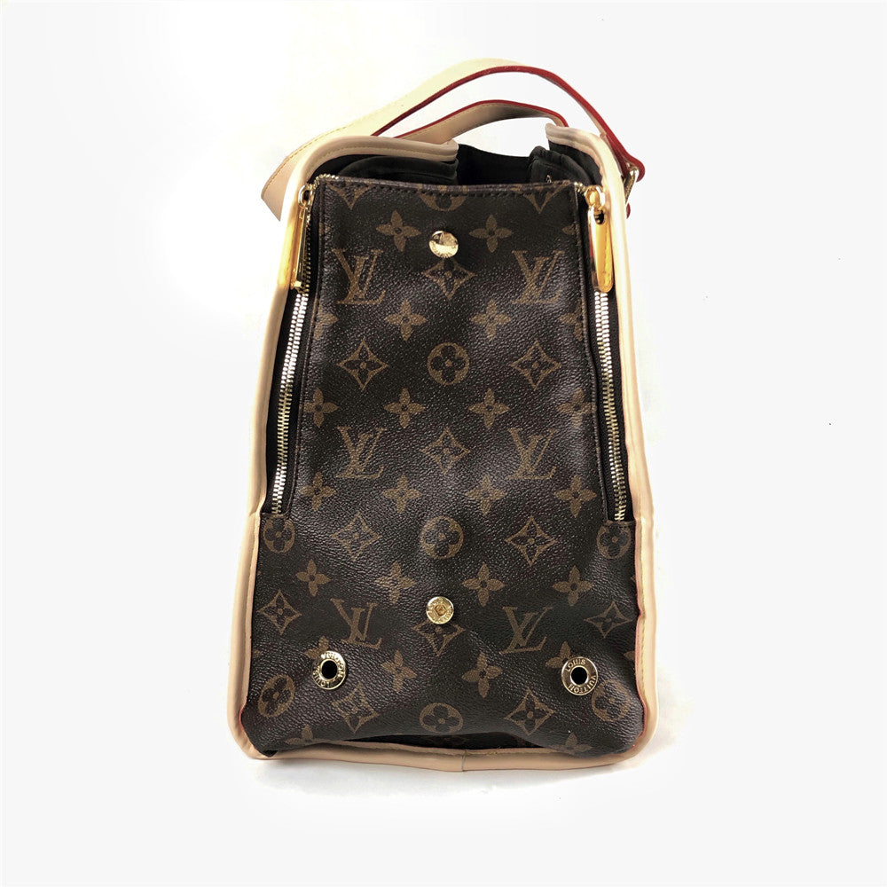 LV Dog Leather Carrier