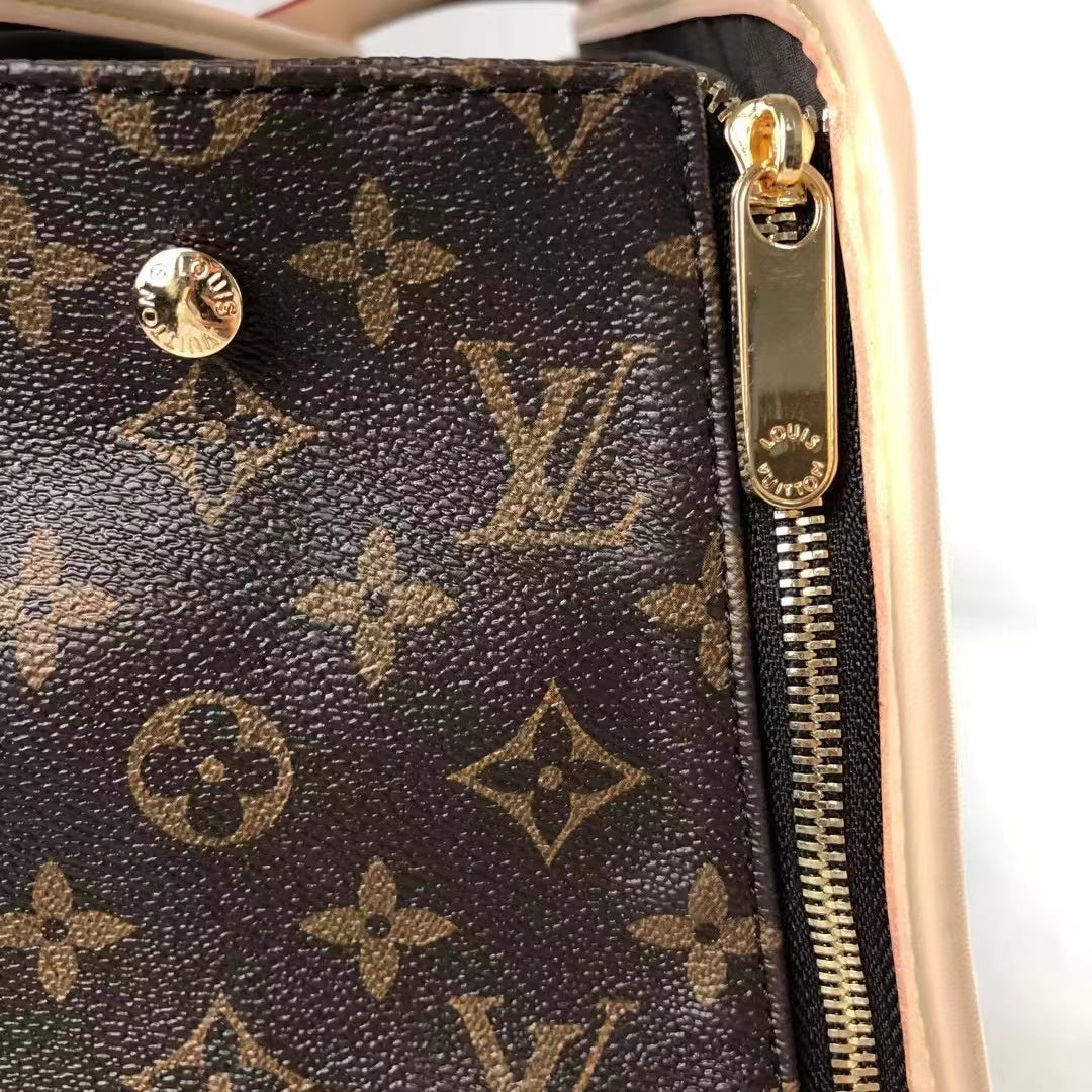 LV Dog Leather Carrier