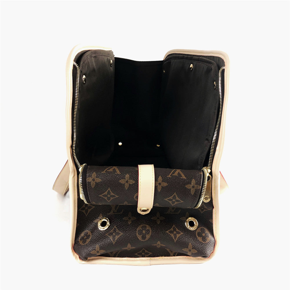 LV Dog Leather Carrier