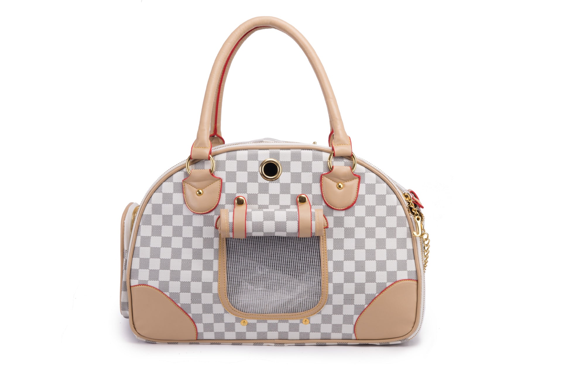 LV Dog Leather Carrier Handbag