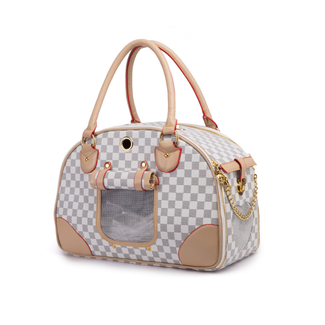 LV Dog Leather Carrier Handbag – Purrfect Puppy