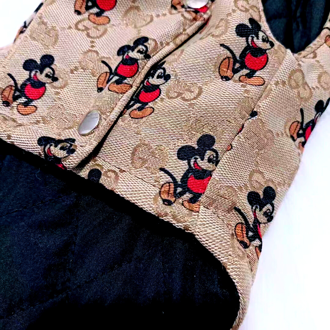 Gucci Dog Gilet Vest jacket with mickey mouse