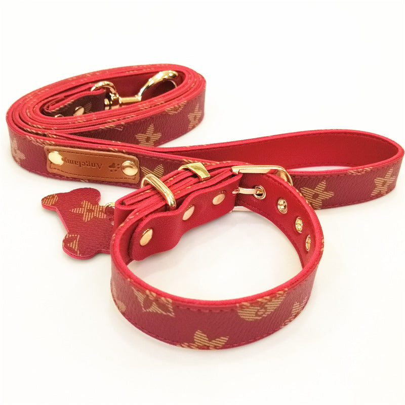 LV Dog Collar Set Vip