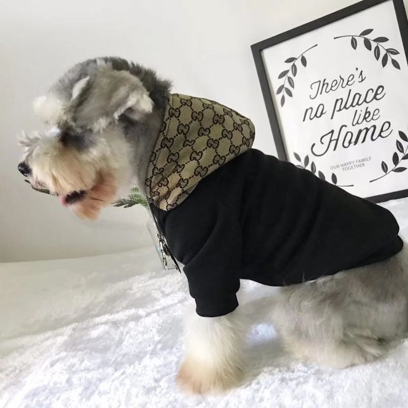 Pucci Dog Hoodie BLACK