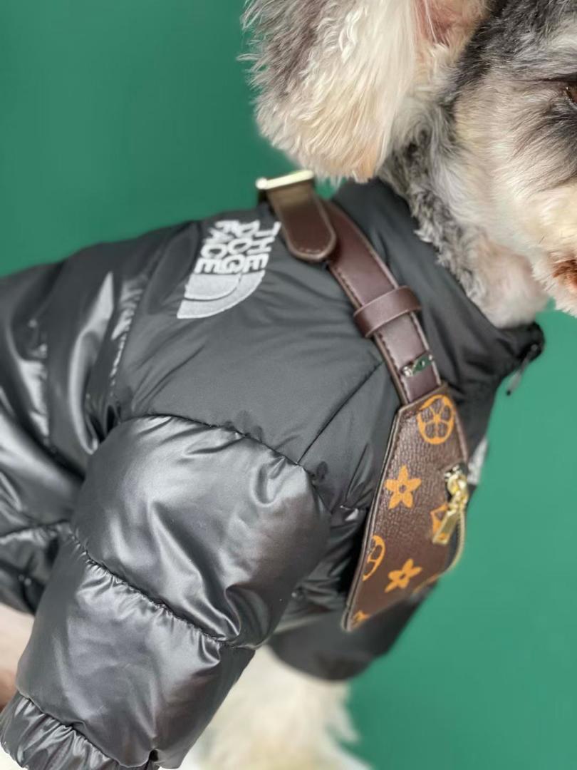 LV Dog Leather Crossbody Bag