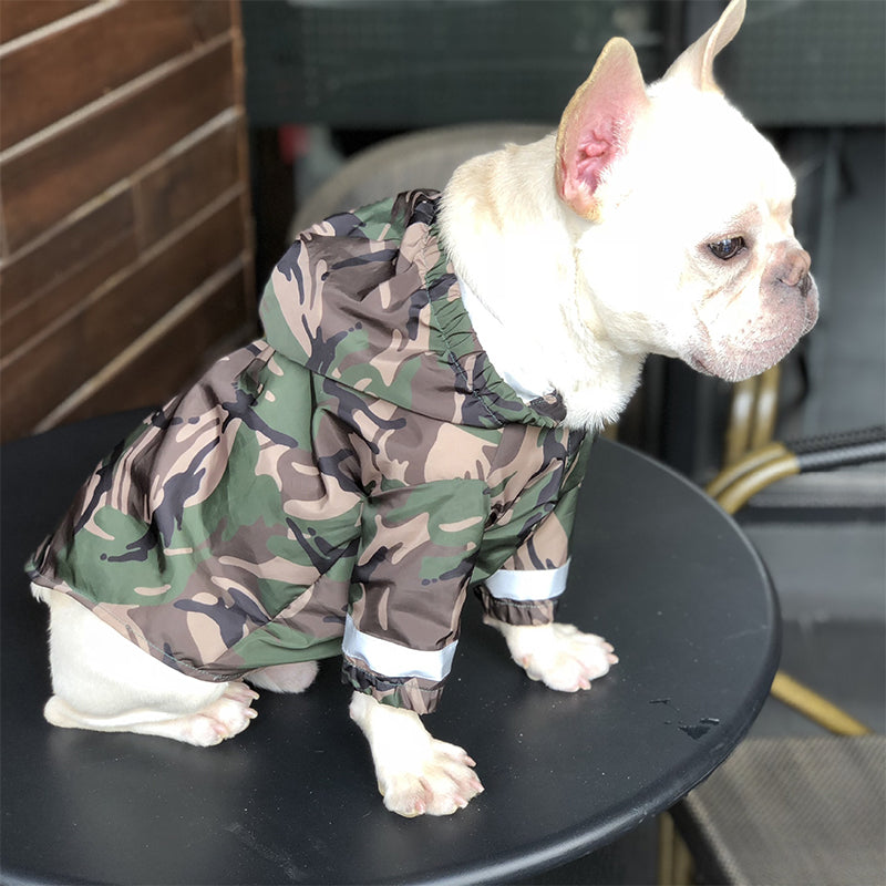 Camouflage Waterproof Raincoat for Dogs