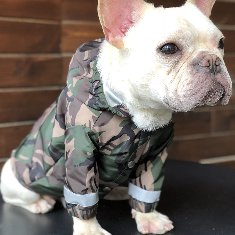 Camouflage Waterproof Raincoat for Dogs