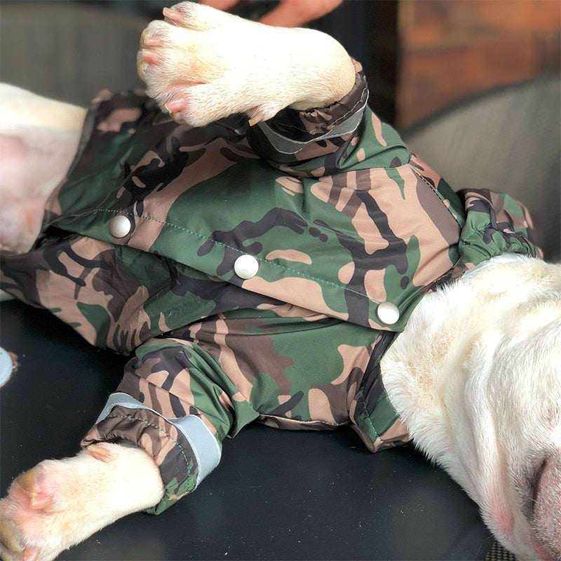 Camouflage Waterproof Raincoat for Dogs