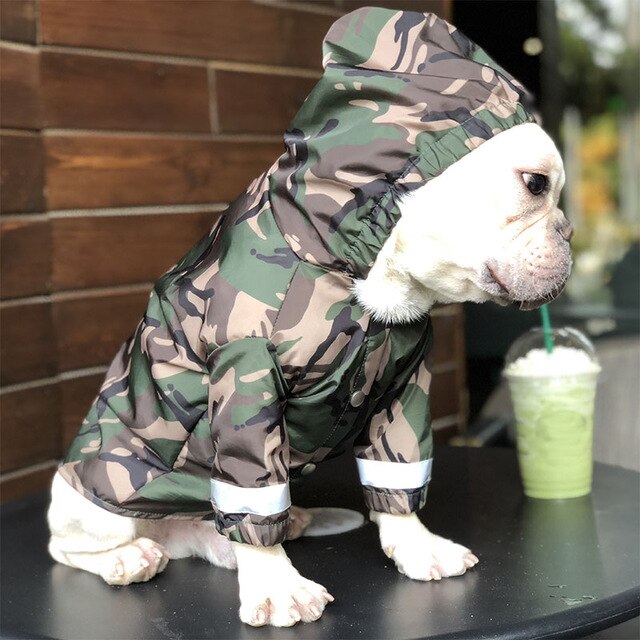 Camouflage Waterproof Raincoat for Dogs